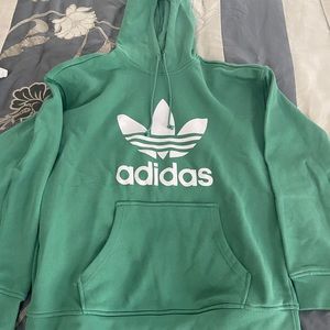 teal/green women adidas hoodie
